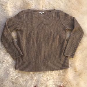 Madewell Boxy Camel / Tan Knit Sweater